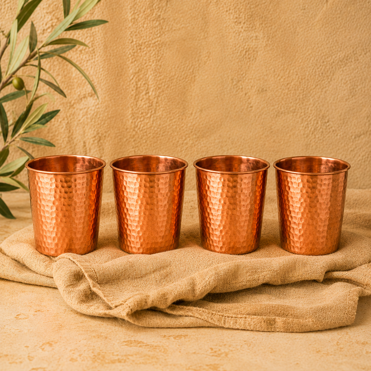 4 Bicchieri Martellati